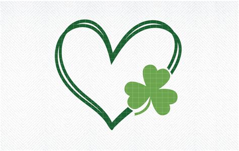 Saint Patricks Day Heart Svg Shamrock Graphic By Svg Den · Creative