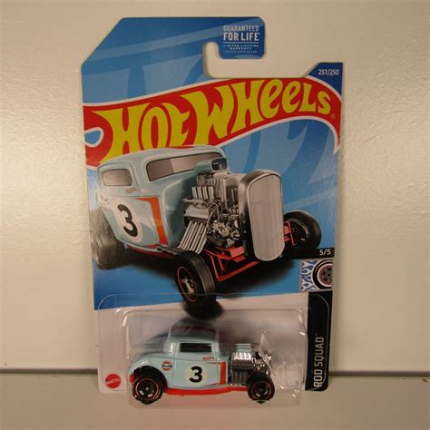 Hot Wheels Ford Rod Squad Series Gulf Blue Ships
