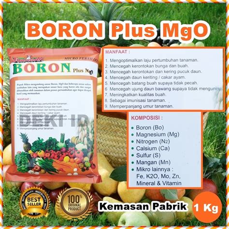 Jual Pupuk Boron Plus Mgo Kg Magnesium Juragan Micro Fertilizer