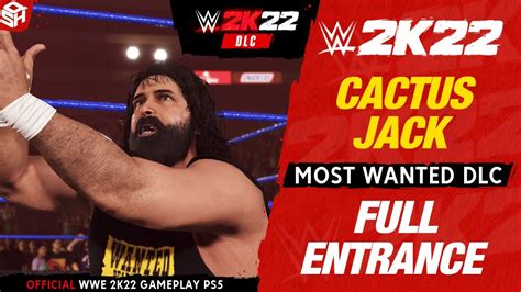 Wwe K Cactus Jack Entrance Hd Most Wanted Pack Dlc Youtube