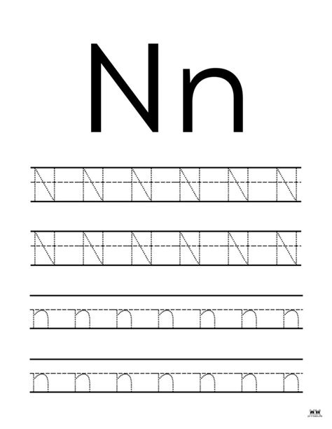 Letter N Worksheets - 50 FREE Printables | Printabulls