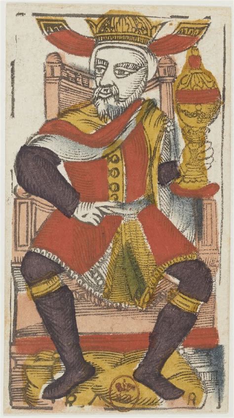 1650 Tarot de Paris Jacques Viéville cups king Таро