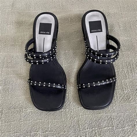 Dolce Vita Women S Black Sandals Depop