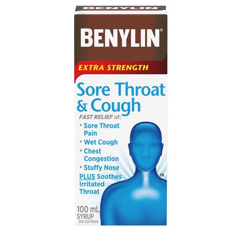 Benylin Extra Strength Sore Throat Cough Ml Kays