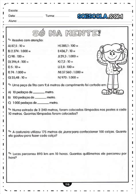 Números Decimais De 1 A 1000 - 8