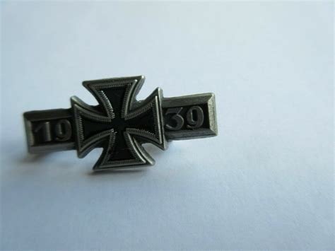 Wh Ww2 Ek1 1939 Eisernes Kreuz Spange Mit Nadel Wehrmacht Iron Cross