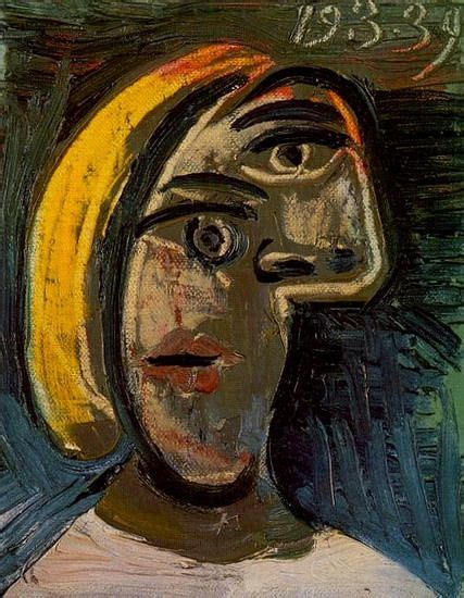 Woman Head With Blond Hair Marie Therese Walter 1939 Pablo