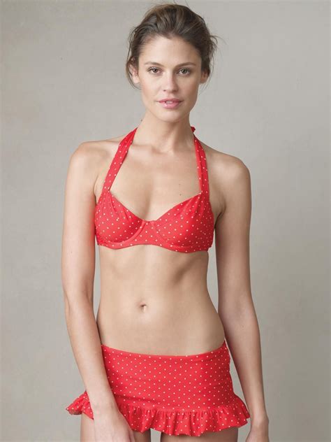 Pret A Surf Red White Polka Dot Skirt Bikini Skirted Bikini Red