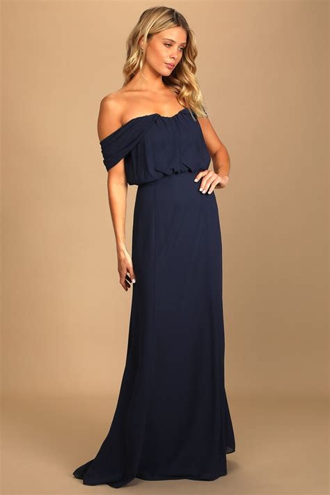 Lulu S Depths Of My Love Maxi Navy Blue Dress XL Munimoro Gob Pe