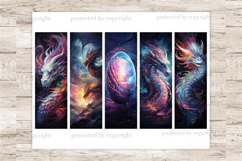 Dragon Bookmarks Printable | Magical Printable - So Fontsy