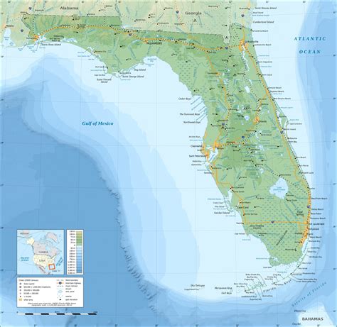 Florida Topographic Map - MapSof.net