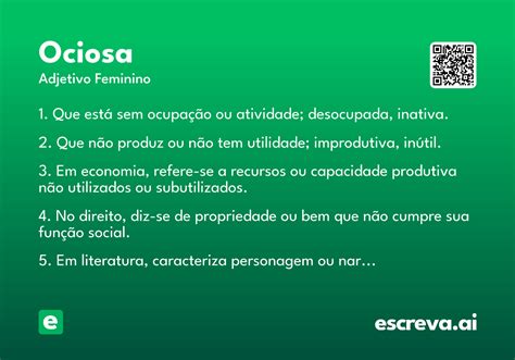 O'que É Ociosa