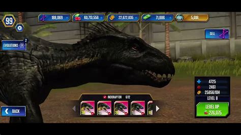 Indoraptor Battle Jurassic World The Game Youtube