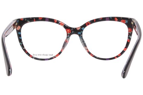 Kate Spade Cherette Ina Eyeglasses Women S Black Pattern Full Rim Cat Eye 54mm