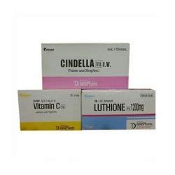 Glutathione Injection Cindella 1200 Mg 10 Sessions Full Set From New