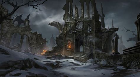 by Ant1 Kroko on Paysages | Fantasy city, Fantasy landscape, Gothic ...