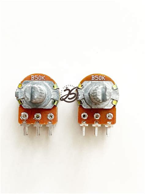 Buah Potentio Stereo K Potensio Potensiometer Stereo Ohm