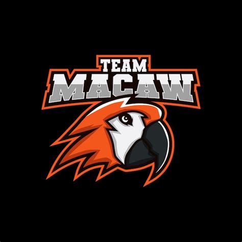 Premium Vector Macaw Mascot Esports Gaming Logo Vector Template