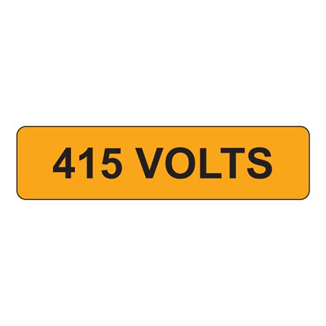 volts  label
