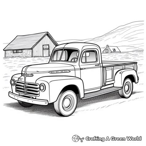 Old Truck Coloring Pages - Free & Printable!