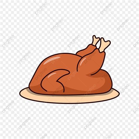 gambar ilustrasi vektor ayam panggang ayam memanggang vektor png