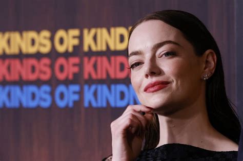 In Photos Emma Stone Arrives At Kinds Of Kindness Premiere All