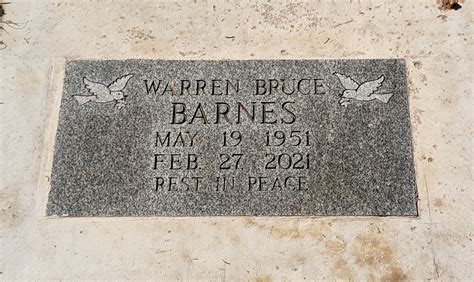 Warren Bruce Barnes (1951-2021) - Find a Grave Memorial