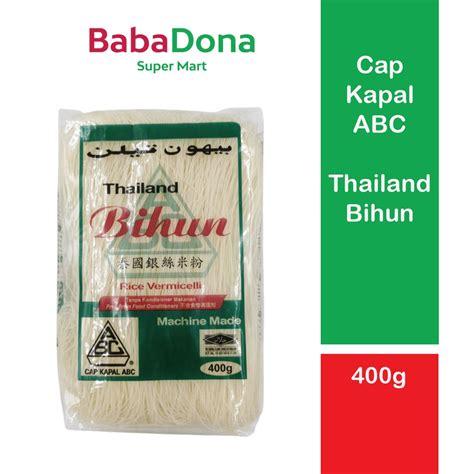 Cap Kapal Abc Thailand Bihun Rice Vermicelli 400g Shopee Malaysia