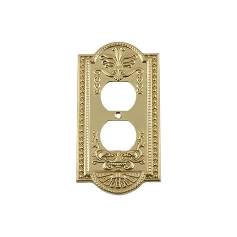 Historic Houseparts Inc Meadows Switchplates Solid Brass Meadows Switchplate Polished