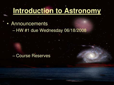 Ppt Introduction To Astronomy Powerpoint Presentation Free Download