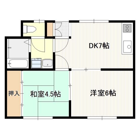 広島電鉄宮島線 楽々園駅 地上4階建て 築33年 広島県広島市佐伯区隅の浜3 5万円／2dk 和45 洋6 Dk7／396㎡｜賃貸