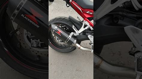 Honda CBR650F BLACKWIDOW EXHAUST YouTube