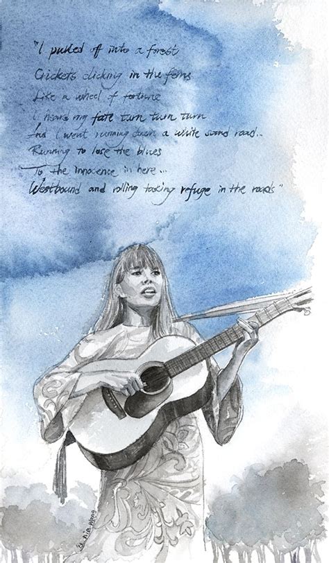 Musical Muses Joni Mitchell And Country Roads Music Illustration Joni