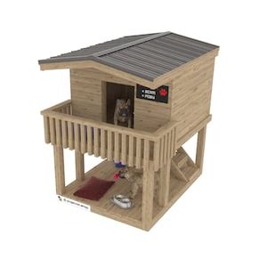 Outdoor Dog House, DIY Wooden Doghouse Instructions, Luxury Dog Houses ...