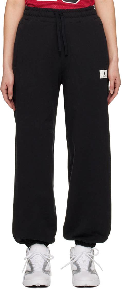 Nike Jordan Black Drawstring Lounge Pants SSENSE Canada