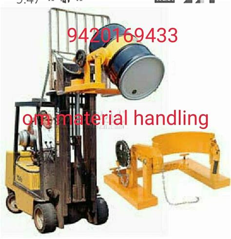 Three Wheel Drum Lifter Trolley For Industrial Loading Capacity