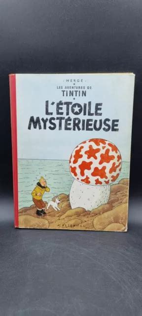 BD LES AVENTURES de Tintin L étoile mystérieuse de Hergé B26 1955 EUR