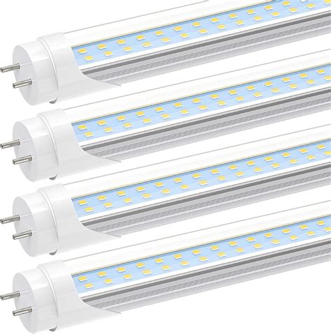 JESLED T8 T10 T12 LED 4FT Type B Light Bulbs 24W 3000LM 6000K 6500K