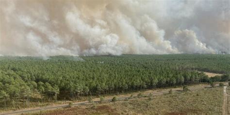 Incendie En Gironde Le Feu « Contenu Mais Pas Fixé Na Pas