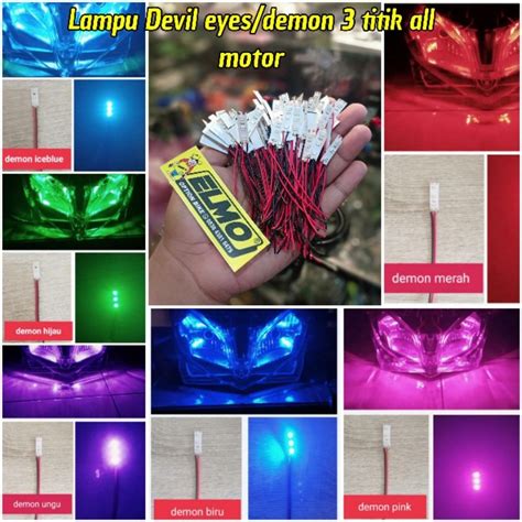 Jual Lampu Led Demon Eye Devil Eye Buat Motor V Devil Eyes Titik