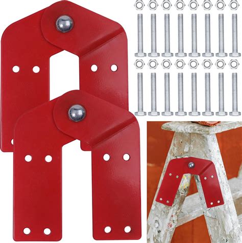 ATROPOS 2 Pcs Attic Ladder Hinge with 16 Screws, Attic Stair