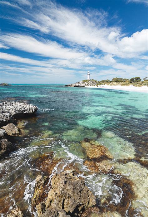 Pinky Beach Lighthouse Rottnest Island Western Australia - Richard Smyth