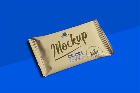 Free Food Snack Packaging Mockup Mockuptree