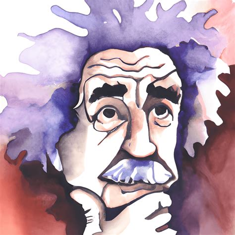 Albert Einstein Watercolor Thinking Graphic Creative Fabrica