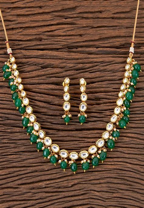 Buy Kundan Necklace Set Online JVD1940 Utsav Fashion