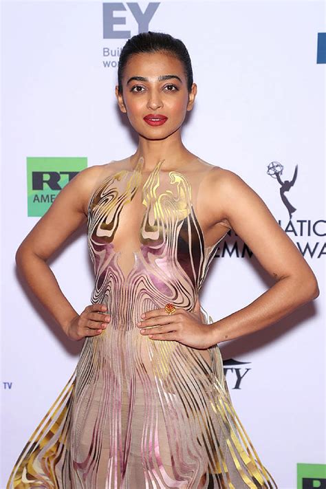 PIX: Radhika shines at the Emmys - Rediff.com movies