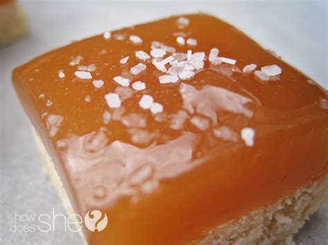 Salted Caramel Shortbread Squares