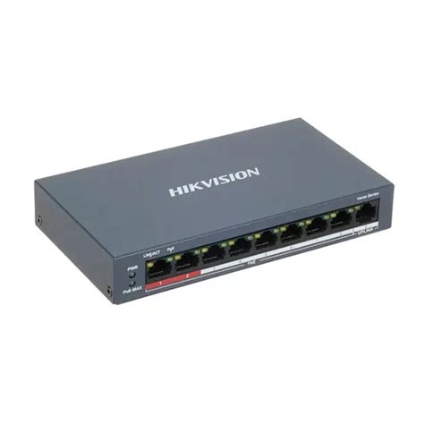 Switch Unmanaged 8 Porte PoE 1 Uplink 10 100Mbps Hikvision