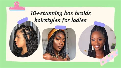 10 Stunning Box Braids Hairstyles For Ladies Bigg Hair Nigeria