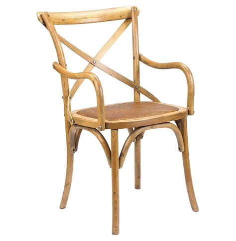 Kasson French Country Light Oak Wood Dining Arm Chair Kathy Kuo Home